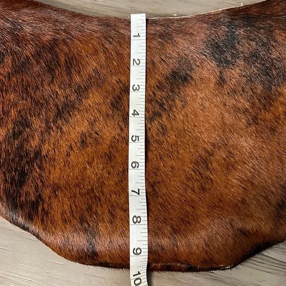 MAYA MOON OREGON DESIGN FUR & LEATHER CRESENT  HANDBAG - Picture 11 of 17